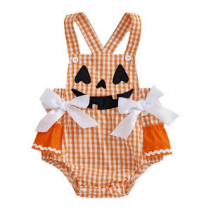 Baby's Halloween Pumpkin Romper