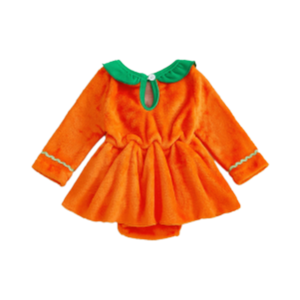 Baby Pumpkin Romper with Headband