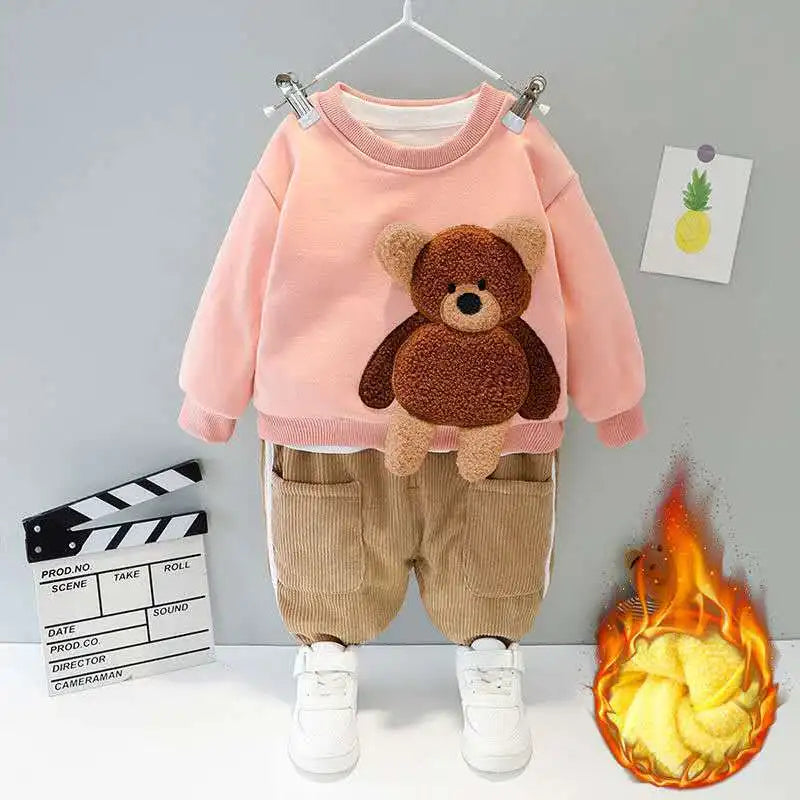 Baby Bear Sweater & Corduroy Pants Outfit