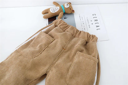 Baby Bear Sweater & Corduroy Pants Outfit